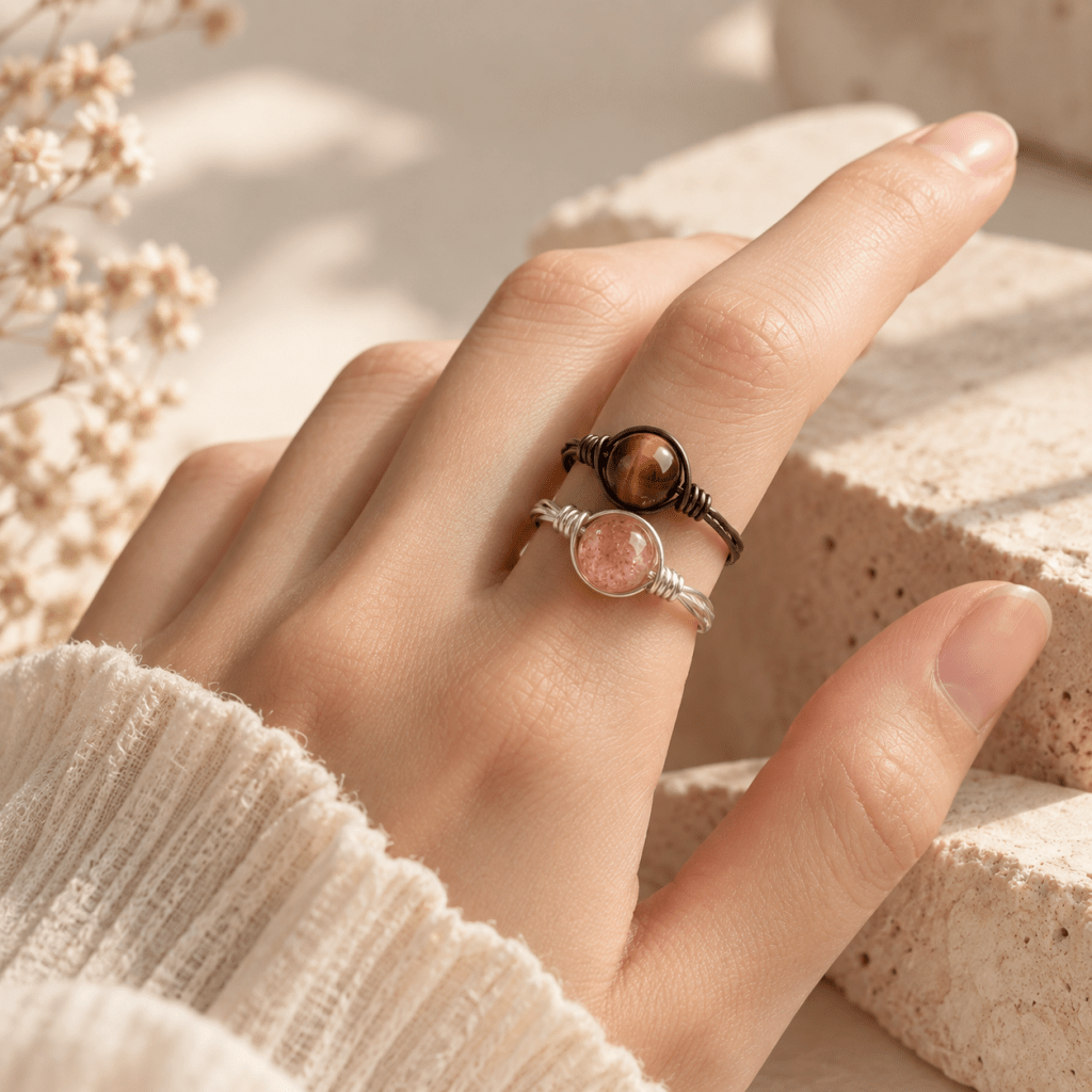 Desert Eye Matching Natural Stone Set - Looeco