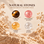 Desert Eye Matching Natural Stone Set - Looeco